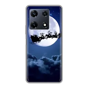 Чехол с принтом «Санта - луна» для Infinix Note 30 Pro