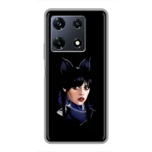 Чехлы Венсдей на Infinix Note 30 Pro Уэнсдей (AlphaPrint) (серьезная Уэнздей)
