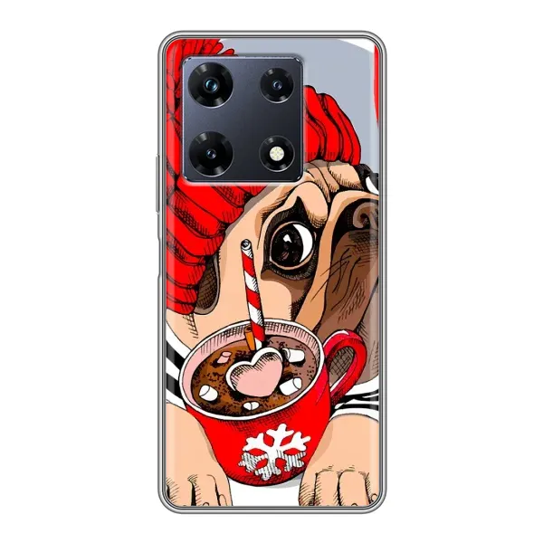 Чехол с принтом «Собачка в шапке» для Infinix Note 30 Pro Чехол с принтом «Собачка в шапке» для Infinix Note 30 Pro