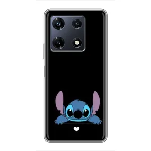 Чехол с принтом Стич на Infinix Note 30 Pro (Стич на черном)