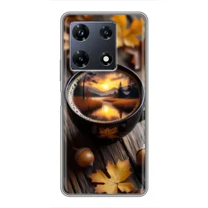 Чехол с принтом «Темный кофе» для Infinix Note 30 Pro