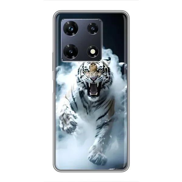 Чехол с принтом «Белый тигр в дыму» для Infinix Note 30 Pro Чехол с принтом «Белый тигр в дыму» для Infinix Note 30 Pro
