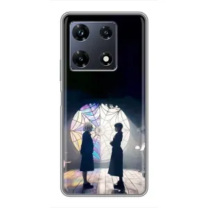 Чехлы Венсдей на Infinix Note 30 Pro Уэнсдей (AlphaPrint) (Уэнздей и Инид)
