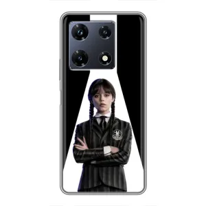 Чехлы Венсдей на Infinix Note 30 Pro Уэнсдей (AlphaPrint) (W-Wednesday)
