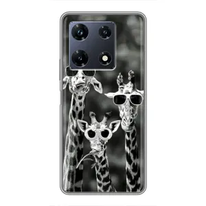 Чехол с принтом «Жирафы в очках» для Infinix Note 30 Pro