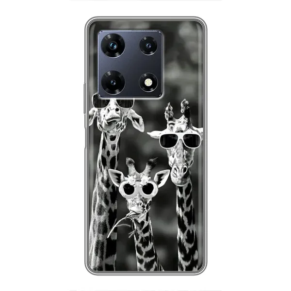 Чехол с принтом «Жирафы в очках» для Infinix Note 30 Pro Чехол с принтом «Жирафы в очках» для Infinix Note 30 Pro