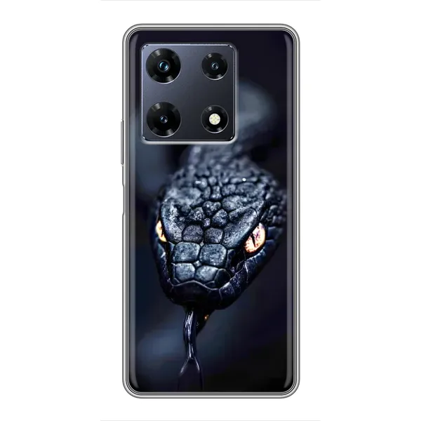 Чехол с принтом «Черная змея» для Infinix Note 30 Pro Чехол с принтом «Черная змея» для Infinix Note 30 Pro