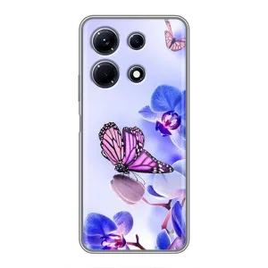 Чохли з квітами для Infinix Note 30 (VPrint) (Метелик на квітах)