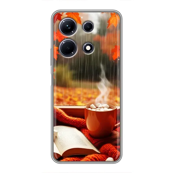 Чохол з принтом «Кава і дощ» для Infinix Note 30 Чохол з принтом «Кава і дощ» для Infinix Note 30