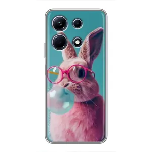 Чохол з принтом стильні тварини для Інфінікс Ноут 30 (Кролик в окулярах)