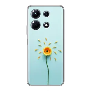 Чохли з квітами для Infinix Note 30 (VPrint) (Жовта квітка)