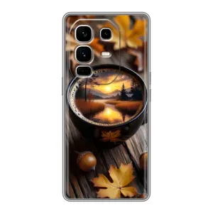 Чехол с принтом «Темный кофе» для Infinix Note 50 Pro Plus