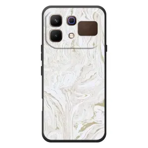 Мраморный чехол на Infinix Note 60 (VPrint) (Белый мрамор)