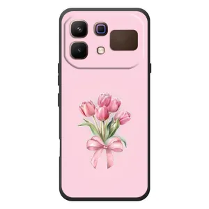 Чохол з розовим принтом для Infinix Note 60 (Букет квітів)
