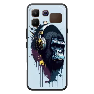 Чохол з Мавпами Infinix Note 60 - (AlphaPrint) (Горила в навушниках)