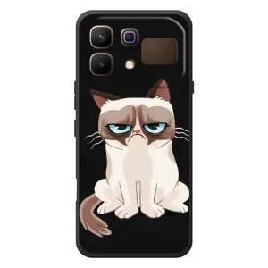 Чохол з принтом для Infinix Note 60 (AlphaPrint) Модні коти (Сумний кіт)