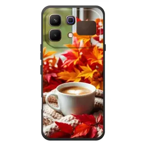 Чохол з унікальним дизайном 'Осінь з кавою' для Infinix Note 60 (Кава та листя)