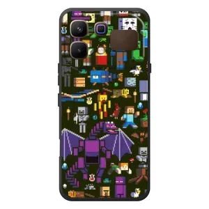 Чохол Майнкрафт на Infinix Note 60 (AlphaPrint) Minecraft (Колаж Майнкрафт)