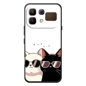 Чохол з малюнком кіт на Infinix Note 60 (Коти в окулярах)