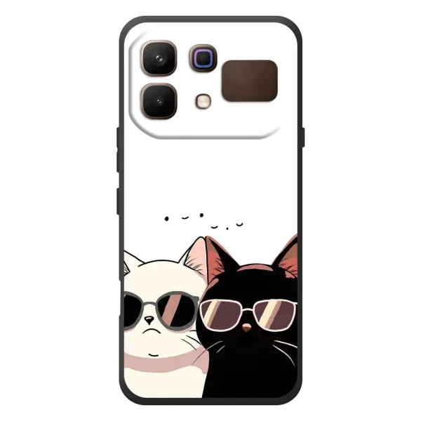 Чохол з принтом «Коти в окулярах» для Infinix Note 60 Чохол з принтом «Коти в окулярах» для Infinix Note 60