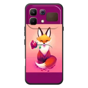 Чохли з картинкою Лисичка для Infinix Note 60 (VPrint) (Лиса з трояндою)