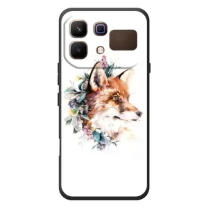 Чохли з картинкою Лисичка для Infinix Note 60 (VPrint) (Лиса в квітах)