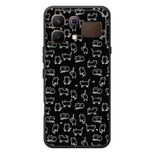 Чохол з принтом для Infinix Note 60 (AlphaPrint) Модні коти (Маленькі котики)