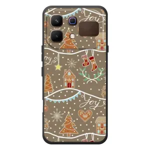 Новорічні, Святкові Чохли для Infinix Note 60 - 2024 год (Новорічні пряники)