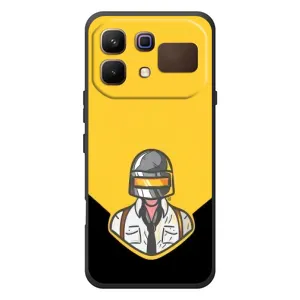 Чехол PUBG для Инфиникс Ноут 60 (AlphaPrint) (Пабг в шлеме)
