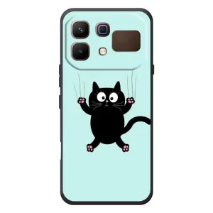 Чохол з принтом для Infinix Note 60 (AlphaPrint) Модні коти (Падаючий кіт)
