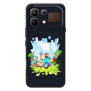 Чохол Майнкрафт на Infinix Note 60 (AlphaPrint) Minecraft (персонажі Minecraft)