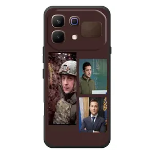 Чохол для Infinix Note 60 (AlphaPrint - с принтом Зеленського) (Президент)