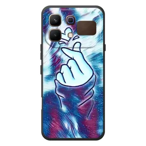 Чохол з принтом для Infinix Note 60 (AlphaPrint - Знак сердечка) (Радужне серце)