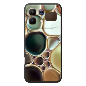 Мраморный чехол на Infinix Note 60 (VPrint) (Радужный Мрамор)