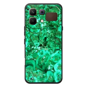 Мраморный чехол на Infinix Note 60 (VPrint) (Салатный Мрамор)