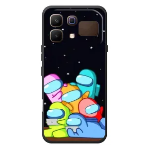 Чохли Амонг Ас для Infinix Note 60 (AlphaPrint) (Скіни в космосі)