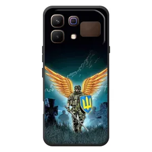 Чехлы с картинкой ЗСУ для Infinix Note 60 (AlphaPrint) (Солдат ЗСУ)