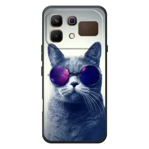 Чохол з принтом для Infinix Note 60 (AlphaPrint) Модні коти (Стильний кіт)