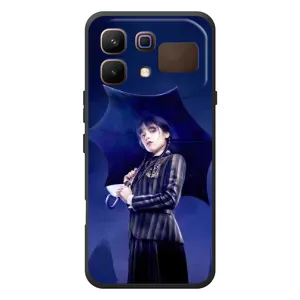 Чохли Венсдей на Infinix Note 60 Уенсдей (AlphaPrint) (Венздей з парасолькою)