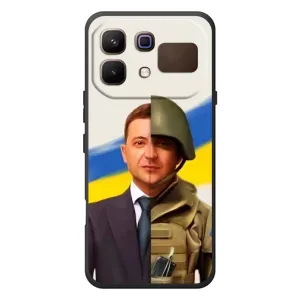 Чохол для Infinix Note 60 (AlphaPrint - с принтом Зеленського) (Зеленский солдат)