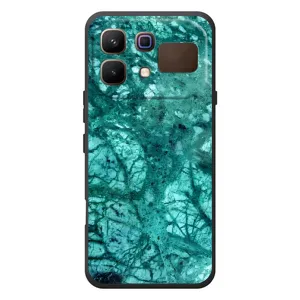 Мраморный чехол на Infinix Note 60 (VPrint) (Зеленый мрамор)