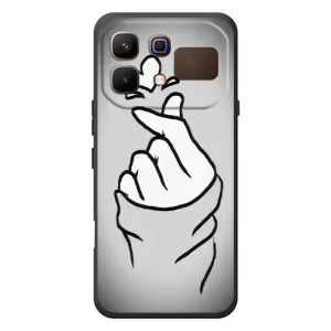 Чохол з принтом для Infinix Note 60 (AlphaPrint - Знак сердечка) (Значок Love)