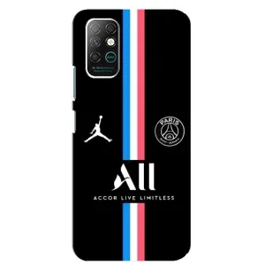 Чохли PSG для Infinix Note 8 (AlphaPrint) (футболка ПСЖ)