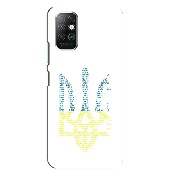 Чехол с принтом «Герб из букв» для Infinix Note 8