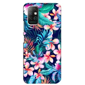 Чехол с принтом «Красочные цветы» для Infinix Note 8