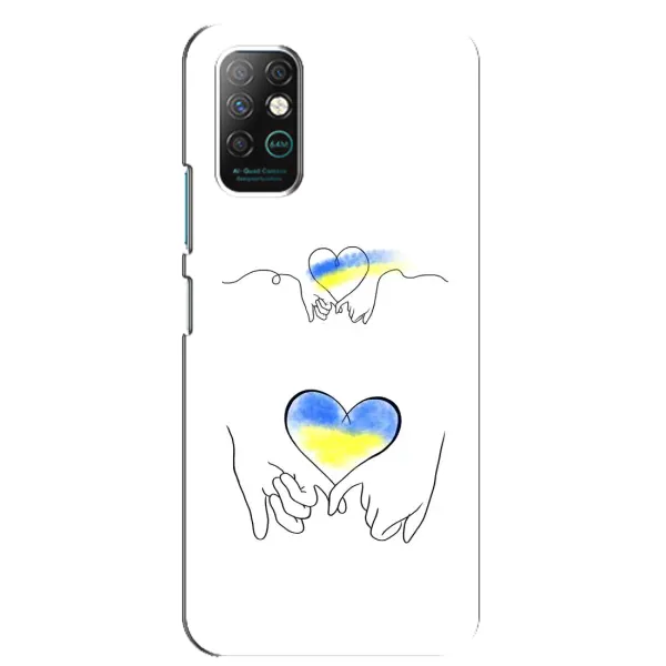 Чохол з принтом «Мир Україні» для Infinix Note 8