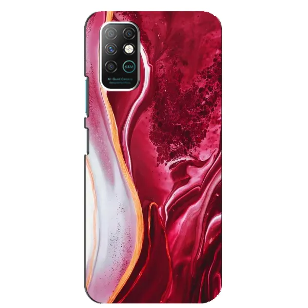Чехол с принтом «Мрамор красный» для Infinix Note 8 Чехол с принтом «Мрамор красный» для Infinix Note 8