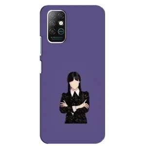 Чохли Венсдей на Infinix Note 8 Уенсдей (AlphaPrint) (Венздей у чорному)