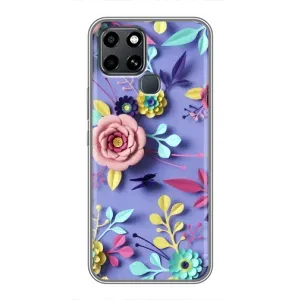 Чехлы с Цветами для Infinix Smart 6 (VPrint) (Цветочный дизайн)