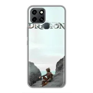 Чехол как приручить дракона на Infinix Smart 6 (Дракон лого)